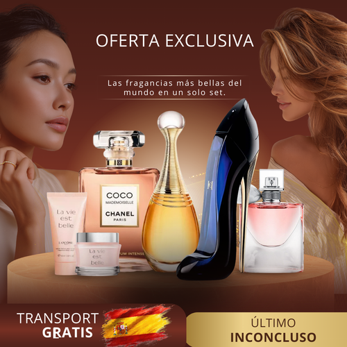 Compra 1 y llévate 6: set de perfumes de lujo importados + regalo exclusivo